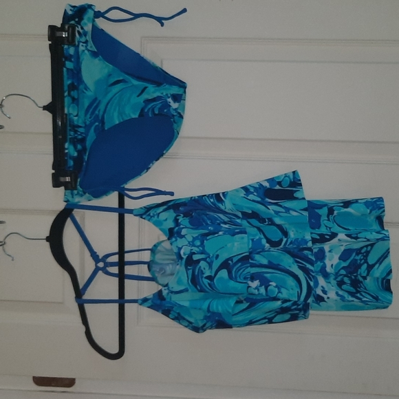 Justice Other - Justice 2 piece Ruffled Tankini Bathing Suit girls 14 plus